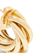 Atik Hoop Earrings, Gold-Plated Metal